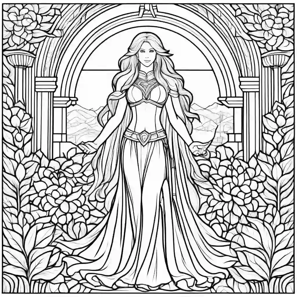 Relief coloring pages
